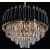 Żyrandol glamour złoto-czarny metalowy 6-punktowy 6260/6 z serii TOLEDO - Lampy Elem